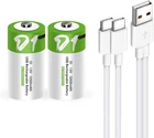 Usb D Lithium Ion Rechargeable Battery, High Capacity 1.5V 12000MWH New. Price: $26.50.