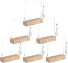 6-PA Wooden Acrylic Base And Blanks, 7''LED Lights Display New. Price: $55.99.