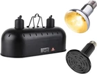 15" Dual Reptile Light Fixture W/ 100W Uva Uvb & Ceramic Heat Lamp New. Price: $94.99.