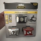 Defiant Led 3-PACK 80 Lumen Elastic Headband Flashlight Headlights New. Price: $5.99.