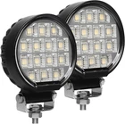 168W 13000LM Led Tractor Lights - 2PCS Waterproof Round Work Bar New. Price: $99.99.
