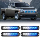 Nilight 4PCS 6LED Blue White Emergency Strobe Lights 12V 24V Surface Mount Flash New. Price: $32.99.