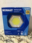 Kobalt Led Puck Light 1.5V 500-LUMEN Battery-power Portable Magnetic Work New. Price: $9.00.