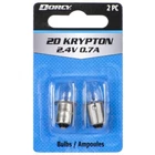 Dorcy 2D Krypton Flashlight Replacement Bulb Clear 2.4 V Bayonet Base 2PK New. Price: $9.99.