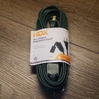 Hdx 12 Ft Indoor Extension Cord, Green, 3 Outlets, 16 Gauge, Polarized, Cube Tap New. Price: $9.50.