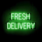 Spellbrite Fresh Delivery Sign Neon Look, Led Light 28.4" X 15.0" New. Price: $398.00.