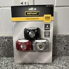 Defiant 3-PACK Led Headlamps 200 Lumens 4 Modes Aaa Batteries Included New. Price: $11.99.