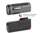 Husky 500-LUMEN Compact Rechargeable Flashlight With Holster Base. New Item. Price: $22.41.