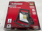 Husky 6000 Lumen Led Work Light Portable Corded Jobsite Shop Open. Price: $36.26.