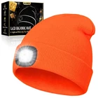Manwald Led Beanie Hat With Light, Usb Rechargeable One Size-large, Orange New. Price: $31.17.