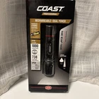 Coast XP6R Pure Beam Focus Rechargeable Flashlight Brand New In Sealed Box. Price: $35.00.