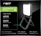 4000L Feit Electric Work Light & Power Bank, Base Head Rotate, Rechargbl, 1PC New. Price: $54.95.