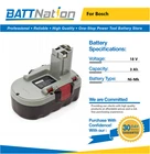18V 3AH Nimh Battery For Bosch BAT025 BAT026 BAT160 BAT180 BAT181 3453-01 New. Price: $42.45.