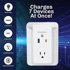Bell+howell Wall Power 5 Outlets, 1 And Usb-c Ports Quick Charging Station New. Price: $15.00.