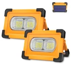 T-sun 80W Solar Led Work Light, Rechargeable Portable Floodlight With Stand, 4 M New. Price: $64.58.