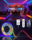 16.4FT Rgb Ic Cob Led Strip Light,smart Lights With App /remote Diy Colors New. Price: $32.99.