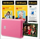 Kodak Step Mobile Instant Photo Printer 2X3" Pink, Paper 75 Sheets Bundle New. Price: $170.00.