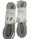 Hdx Extension Cord 2 Prong 3 Outlet 10' 16 Gauge Brown Braided Indoor Lot Of New. Price: $14.95.