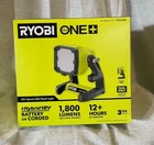 Ryobi One+ 18V Cordless Hybrid Led Flood Light Tool PCL630B New. Price: $61.00.