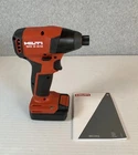 Hilti Sid 2-A12 Cordless Impact Driver Brushless 1/4 Hex -B12 2.6 Battery Incld Open. Price: $169.00.