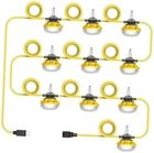 Construction Lights String Temporary LIGHTING,100FT Work Yellow New. Price: $113.70.