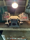 Delta 6" Bench Grinder With Flexible Lamp Corded Electric Gray Rotary Used. Price: $59.99.