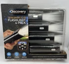 Nib Discovery Extra Bright 9 Led Flashlight 4-PACK Expedition 1637445 New. Price: $15.98.