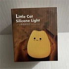 Cat Silicone Night Light Battery Color Changing Led Warm White Yellow New. Price: $5.00.