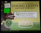 Flipo 16 Foot Battery Powered Led String Lights Indoor/outdoor Camping Parties New. Price: $11.99.