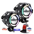 Yngia Motorcycle Led Fog Lights Driving Spotlight Colorful Angel Eyes Halo Ring New. Price: $47.80.