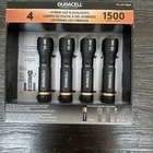 Duracell Durabeam Ultra Hybrid Led Flashlights, 1500 Lumens, Rechargeable 4-PACK New. Price: $34.99.