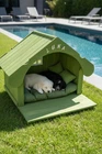 Led Light Green Cat / Dog House Indoor Natural Pine , Modern Furniture Pets New. Price: $149.00.