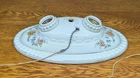 Vintage Porcelain Light Fixture Underwriters Laboratories 2-BULB. Price: $56.99.