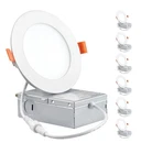 Parmida (6 Pack) 4 Inch Ultra-thin Led Recessed Ceiling Light With Junction Box New. Price: $55.99.