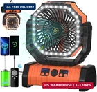Adust Camping Fan - 20000MAH Battery Powered Operated Rechargeable New. Price: $61.56.