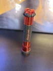 Snap-on Rechargeable Led Work Flashlight Red Aluminum Battery Stuck Used. Price: $28.87.
