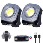 Kunhe 2 4000MAH 840 Lumens Magnetic Rechargeable Work Light Pack, Gray New. Price: $40.16.