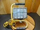 500W Heavy Duty Portable Low-profile Halogen Work Light Project / Job Site Used. Price: $12.71.