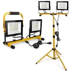 Hbn 18000 Lumen Led Work Lights W/ STAND,2 Adjustable Head Waterproof Lamp 6500K New. Price: $69.99.
