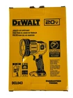 New Dewalt DCL043 20V Max Cordless Led Jobsite Spotlight Tool Only. Price: $56.99.