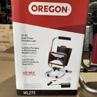 Oregon Ac/dc Dual Power Portable Light 40V Max WL275 Open Box. Price: $48.50.