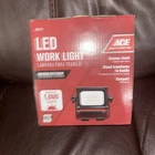 Ace 1000 Lumens Led Work Light For Outdoor Indoor With Stand New. Price: $22.49.