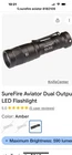 Surefire Flashlight! New. Price: $255.00.