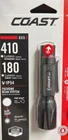 Coast Flashlight 410 Lumens (RECHARGEABLE)/180 (alkaline) New. Price: $26.59.