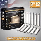 2-12 Pack Led Under Cabinet Lights, Rechargeable Motion Sensor, 3 Color Dimmable New. Price: $41.49.