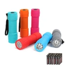 Everbrite 6PC 9 Led Flashlight Compact Handheld Bright Mini Torch Assorted Color New. Price: $15.29.