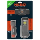 Nebo Triple Play Kit Headlamp Pocket Lantern Spotlight NEB-BND-0005 New. Price: $36.99.