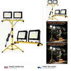 Led Work Lights With Stand, 14000 Lumen, 2-HEAD Adjustable Light, Waterp... New. Price: $72.87.
