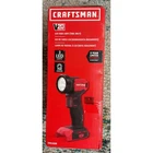 Craftsman V20 Led Task Light 140 Lumens Pivoting Head CMCL020B Tool Only Used. Price: $31.50.