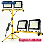 Led Work Lights With Stand, 21000 Lumen, 2-HEAD Adjustable Light, Waterproo New. Price: $76.77.